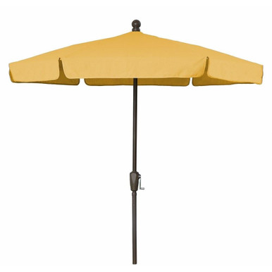 7.5 Foot Garden Crank Lift Hexagon Market Umbrella by Fiberbuilt - 7GCR