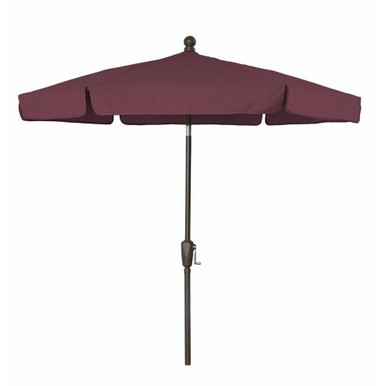 7.5 Foot Tilting Crank Lift Hexagon Market Umbrella by Fiberbuilt - 7GCR-T