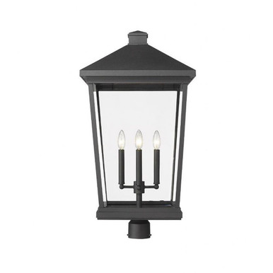 Beacon 4 Light Outdoor Post Mounted Fixture 31 x 16 Inches by Z-Lite - 568PHXXLR-BK