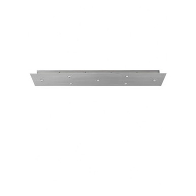 7 Port FreeJack Rectangle Canopy 2 Inch Tall and 14 Inch Wide by VC Modern - 700FJLD7TS-LED