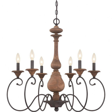Auburn 6 Light Large Chandelier by Quoizel - ABN5006RK