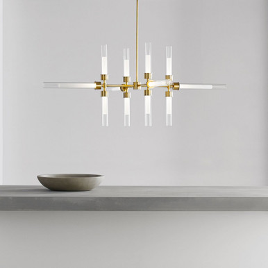 Sean Lavin 12 Light Oversized Chandelier by Visual Comfort Modern 700LNG12N