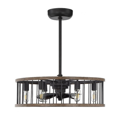 Fearby Road 36W 6 LED Fandelier 9.25 inches tall by 26 inches wide by BSH