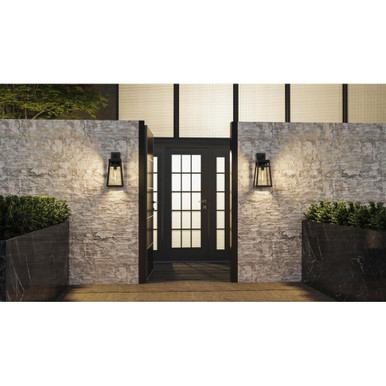 Longwood Leaze 1 Light Wall Lantern 17.25 Inch Tall by Bailey Street Home