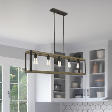 Brompton Street 5 Light Oversized Island Pendant by Bailey Street Home - 71-BEL-4352404