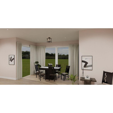 Alladale Place 4 Light 14 Inch Wide Semi Flush Mount by Bailey Street Home - 71-BEL-5054499