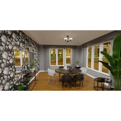 Newfield Rowans 3 Light 22 Inch Wide Semi Flush Mount by Bailey Street Home - 71-BEL-5054193