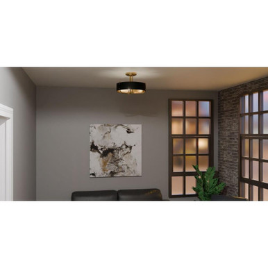 Curling Knowe 3 Light 17 Inch Wide Semi Flush Mount by Bailey Street Home - 71-BEL-5173444