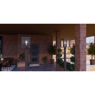 Harebell Spur 1 Light Outdoor Post Lantern 18.75 x 9.5 In by BSH