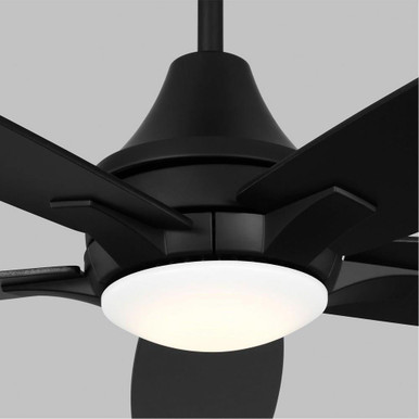 Blyth Nook - 5 Blade Ceiling Fan With Light Kit and Remote Control In Casual_Cottage Style-16 Inches Tall and 52 Inches Wide