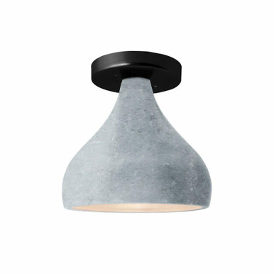 Radiance 1 Light Small Droplet Semi Flush Mount by Justice Design - CER-6380