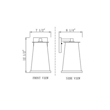 Talbot Heath 1 Light Outdoor Wall Mount 12 Inch Tall by Bailey Street Home