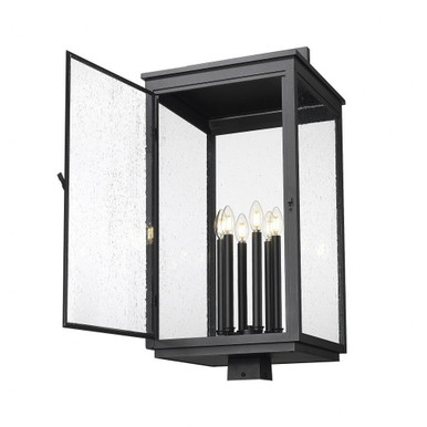 Hartwell 6 Light Outdoor Post Mount 31.5 Inch Tall X 15 Inch Wide by Z Lite - 5019PHXXLS-BK