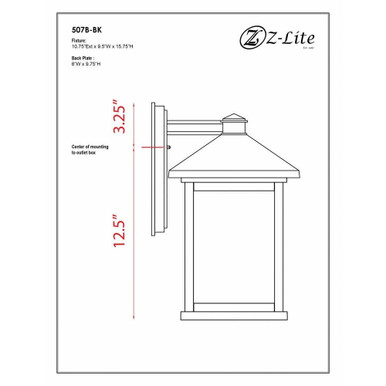Providence Acres 1 Light Outdoor Wall Lantern by Bailey Street Home