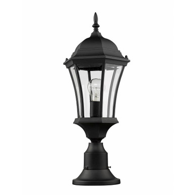 Woodside Lanes 1 Light Outdoor Pier Mount 24 x 9.5 In by BSH