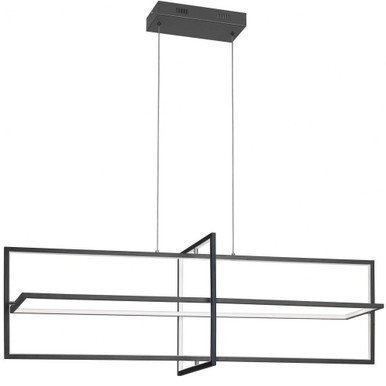 Hildegard 1 LED Light Oversized Horizontal Chandelier by Dainolite - hil-4255ledhc-mb