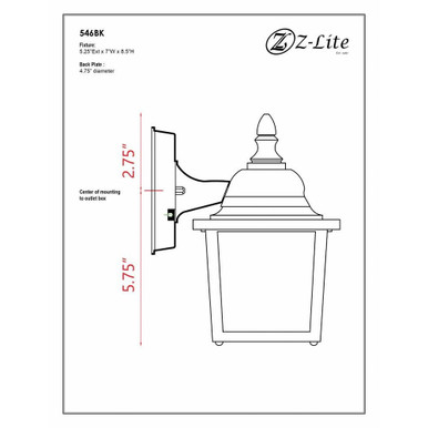 Frances Mews 1 Light Outdoor Wall Lantern 7 Inch Wide by Bailey Street Home