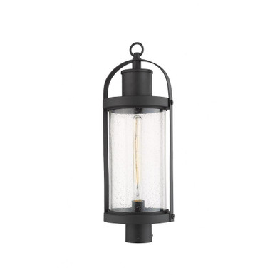 Leven Heath 1 Light Outdoor Post Mount Lantern 9.25 x 25 Inches by BSH