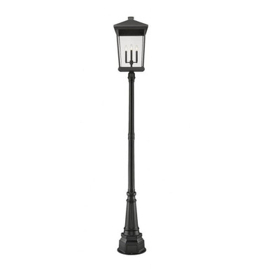 Heritage Cloisters 4 Light Outdoor Post Mount 113.25 x 16 In by BSH