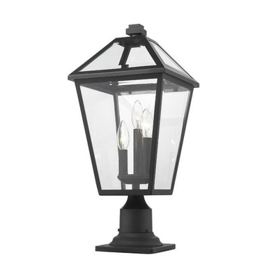 Keats Cloisters 3 Light Outdoor Pier Mount Light 22 x 10 In by BSH