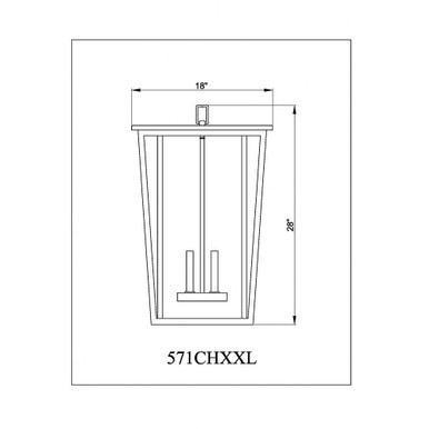 Everest Covert 4 Light Large Outdoor Pendant by Bailey Street Home