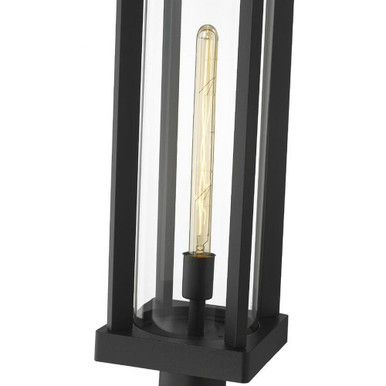 Piggott Grove 1 Light Outdoor Pier Mount Light 22 x 7.5 In by BSH
