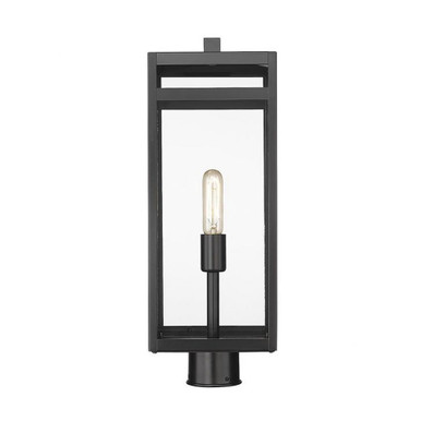 Hospital Corner 1 Light Outdoor Post Mounted Fixture 21.5 x 7.5 In by BSH