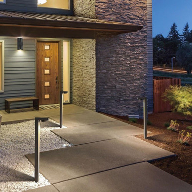 Bollard 1x7watt LED 25.625 inches Outdoor & Landscape by Bailey Street Home