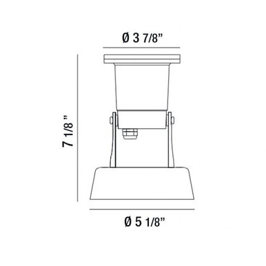 7.13 Inch 6W 3 LED In-Ground Light by Bailey Street Home
