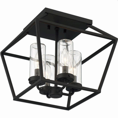 Lace 4 Light 13 Inch Wide Flush Mount by Bailey Street Home