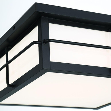Alma Hill 20W 1 LED 13 Inch Wide Outdoor Flush Mount by Bailey Street Home