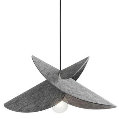 Pétale 1 Light Large Pendant by Dainolite - PTE-201P-MB-500