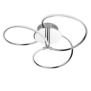 Romy 24W 3 LED 19.7 Inch Wide Semi Flush Mount by Dainolite - rom-223sf-pc