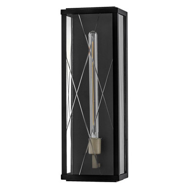 May Glas 12W 1 LED Outdoor Wall Lantern by Bailey Street Home