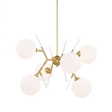 6 Light Large Chandelier by George Kovacs - P1486-248