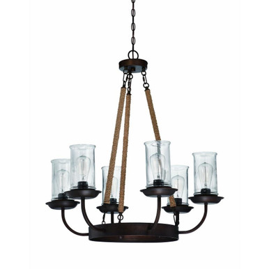Thornton 6 Light Large Chandelier by Craftmade - 36126-ABZ