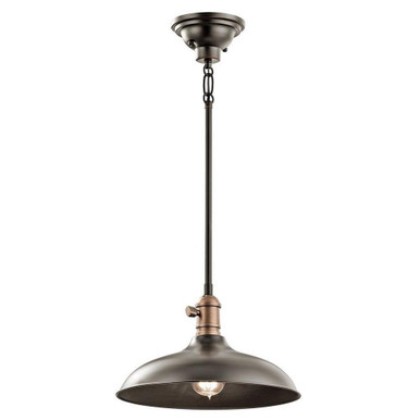 Cobson 1 Light Medium Pendant by Kichler - 42580oz