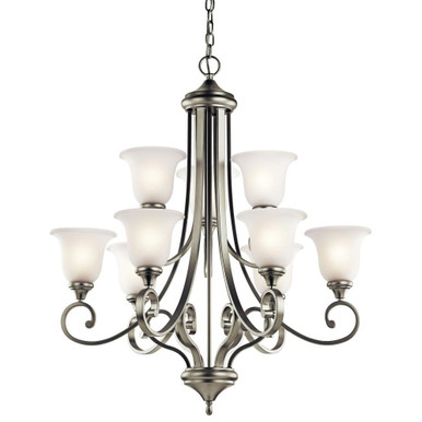 Monroe 9 Light Large 2 Tier Chandelier by Kichler - 43159