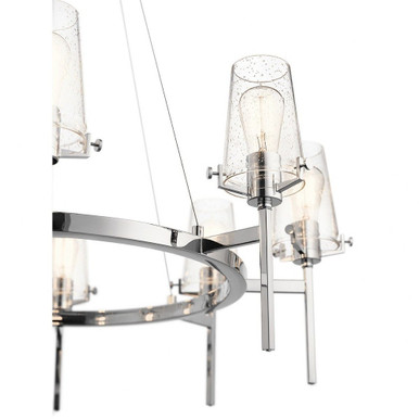 Alton - 8 Light Large Chandelier In Vintage Industrial Style-36 Inches Tall and 38 Inches Wide - 43695NBR