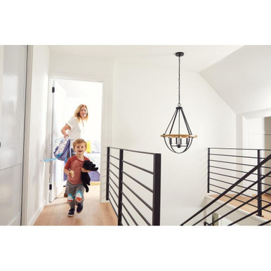Dee Wood 4 Light Large Pendant by Bailey Street Home - 71-BEL-3093667