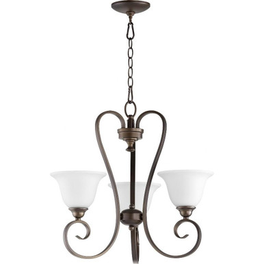 Celesta 3 Light Medium Chandelier by Quorum - 6053-3-186