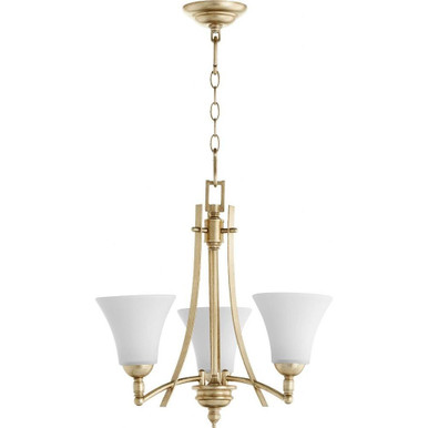 Aspen 3 Light Medium Chandelier by Quorum - 6177-3-60