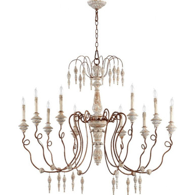 La Maison 10 Light Oversized Chandelier by Quorum - 6352-10-56