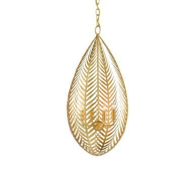 Queenbee Palm 4 Light Small Chandelier by Currey Company - 9000-0783