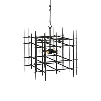 Steelhouse 4 Light Medium Chandelier by Currey Company - 9000-0938