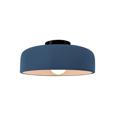 Radiance 1 Light Spire Semi Flush Mount 6 X 10 Inch Wide by Justice Design - CER-6340