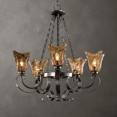 Vetraio 5 Light Large Chandelier by Uttermost - 21007