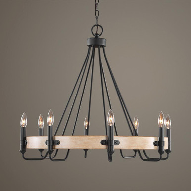 Deschutes 8 Light Large Chandelier by Uttermost - 21356