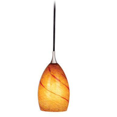 Milano 1 Light Mini Bell Pendant by Vaxcel - PD30119SN