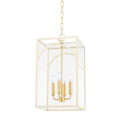 Addison 4 Light Small Pendant by Mitzi - H642704S-AGB/TCR